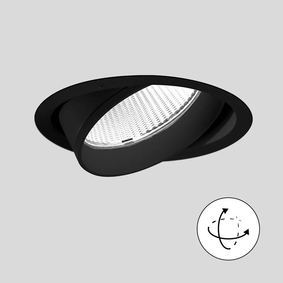 SASSO PRO 80 adjustable flush round recessed | Spotlights &